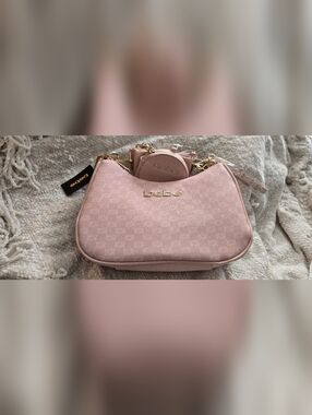 bebe Blush Pink Crossbody Bag with Coin Pouch